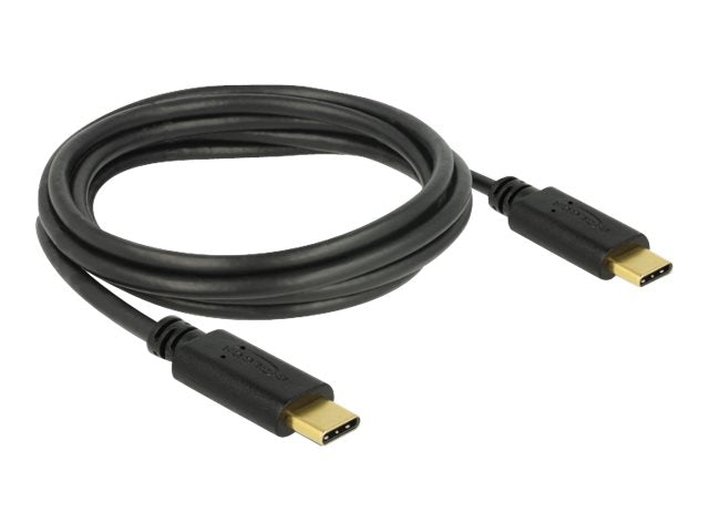 DeLOCK USB 2.0 USB Type-C kabel 1/2m Sort - Lootbox.dk