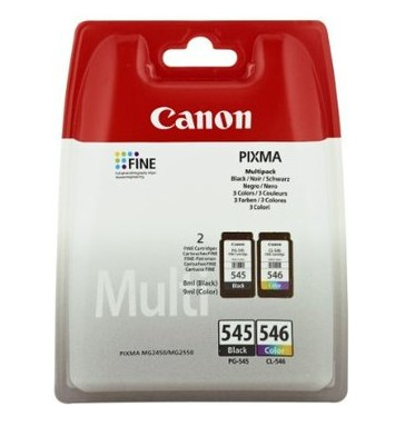 Canon PG-545 XL/CL-546XL Photo Value Pack - sort, gul, cyan, magenta