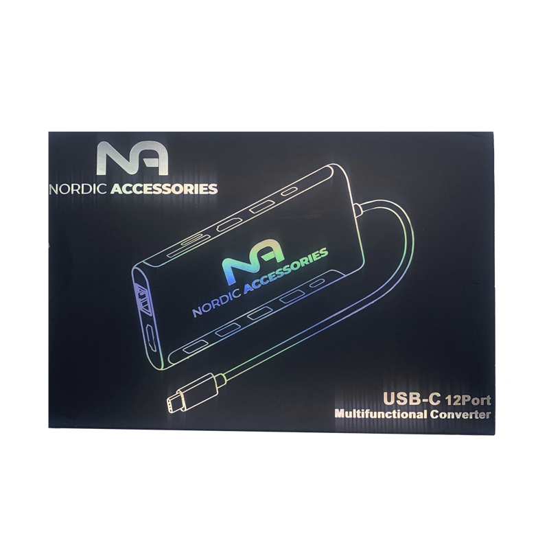 Nordic Accessories NOR-UH12H 12-in-1 USB-C Dockingstation