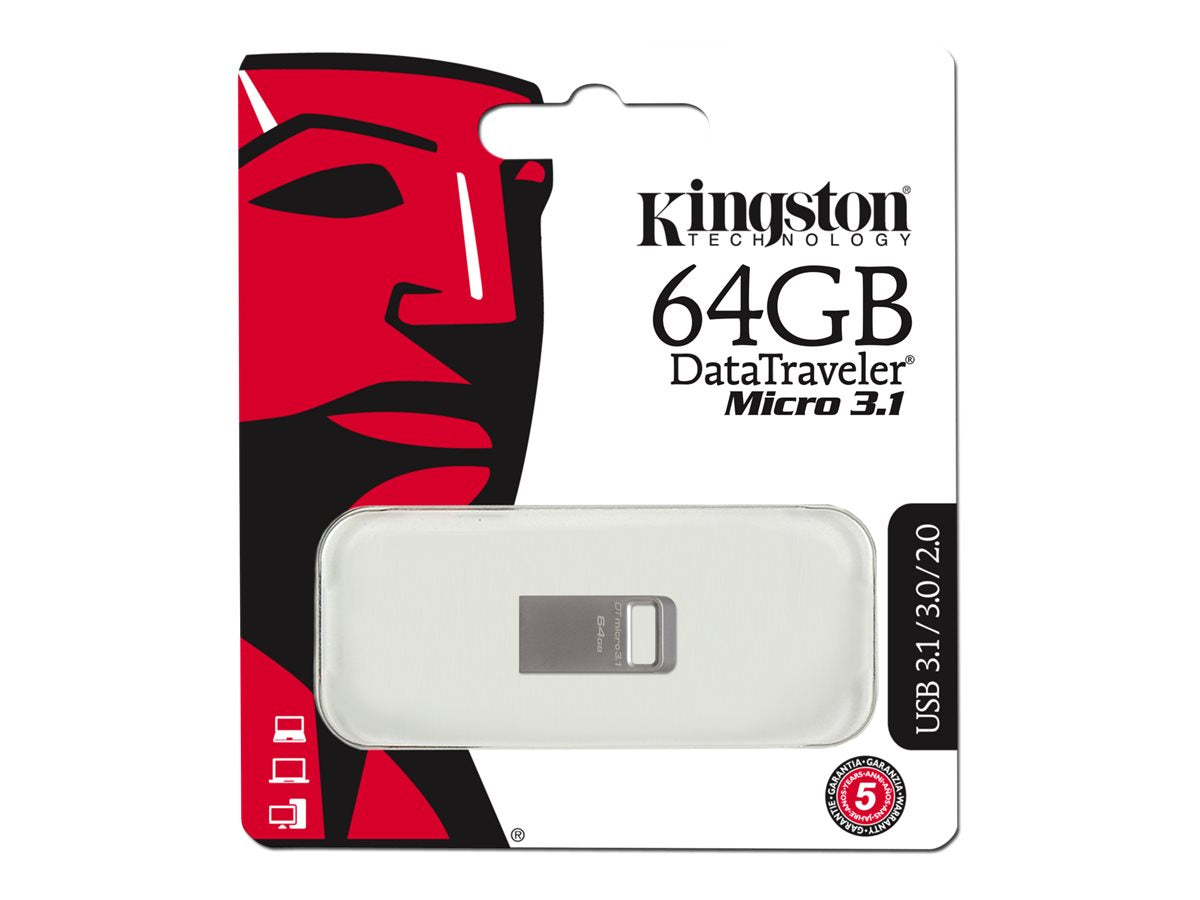 Kingston DataTraveler Micro 32/64GB USB 3.1 - Lootbox.dk
