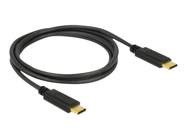DeLOCK USB 2.0 USB Type-C kabel 1/2m Sort - Lootbox.dk
