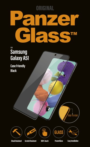 PanzerGlass™ Samsung Galaxy A51, Sort