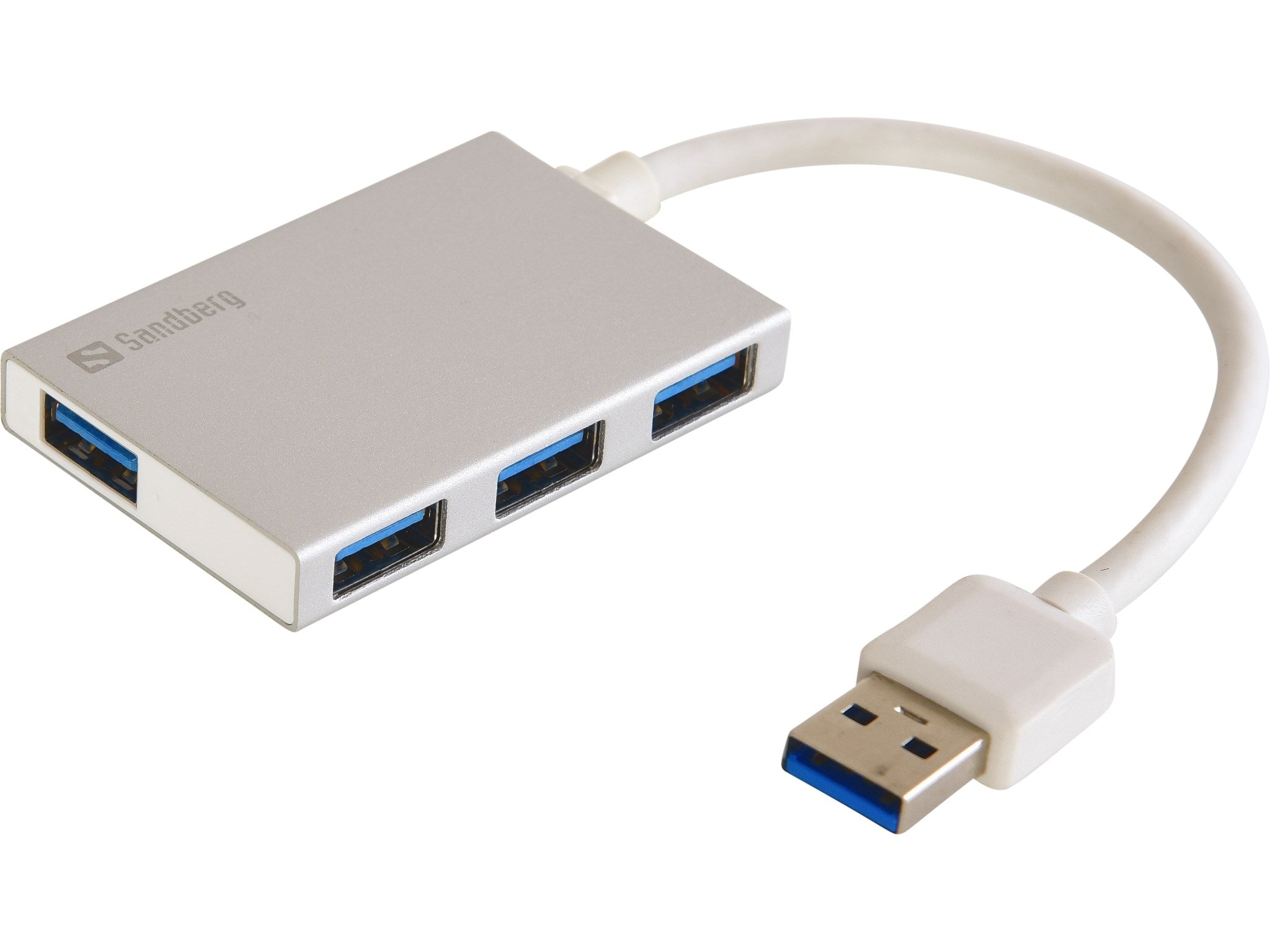 Sandberg USB 3.0 Pocket Hub 4 Ports, Sølv