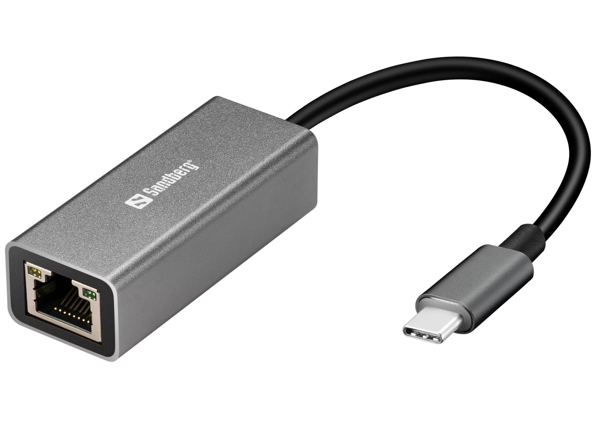 Sandberg USB-C to Network Converter, Sølv