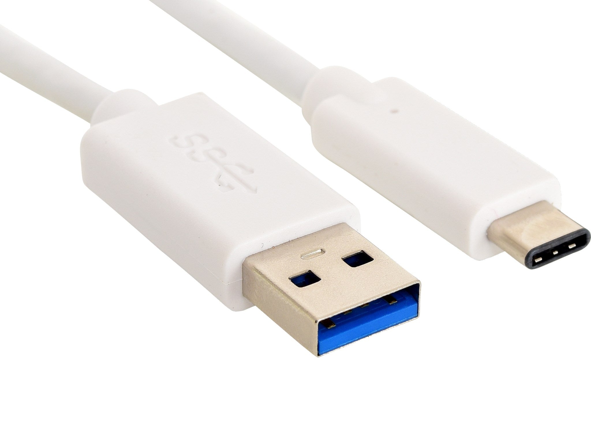 Sandberg USB-C til USB-A 3.0 Kabel, Hvid (1m)