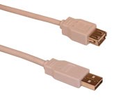 Sandberg USB 2.0 AA Forlænger, Hvid (1.8m)
