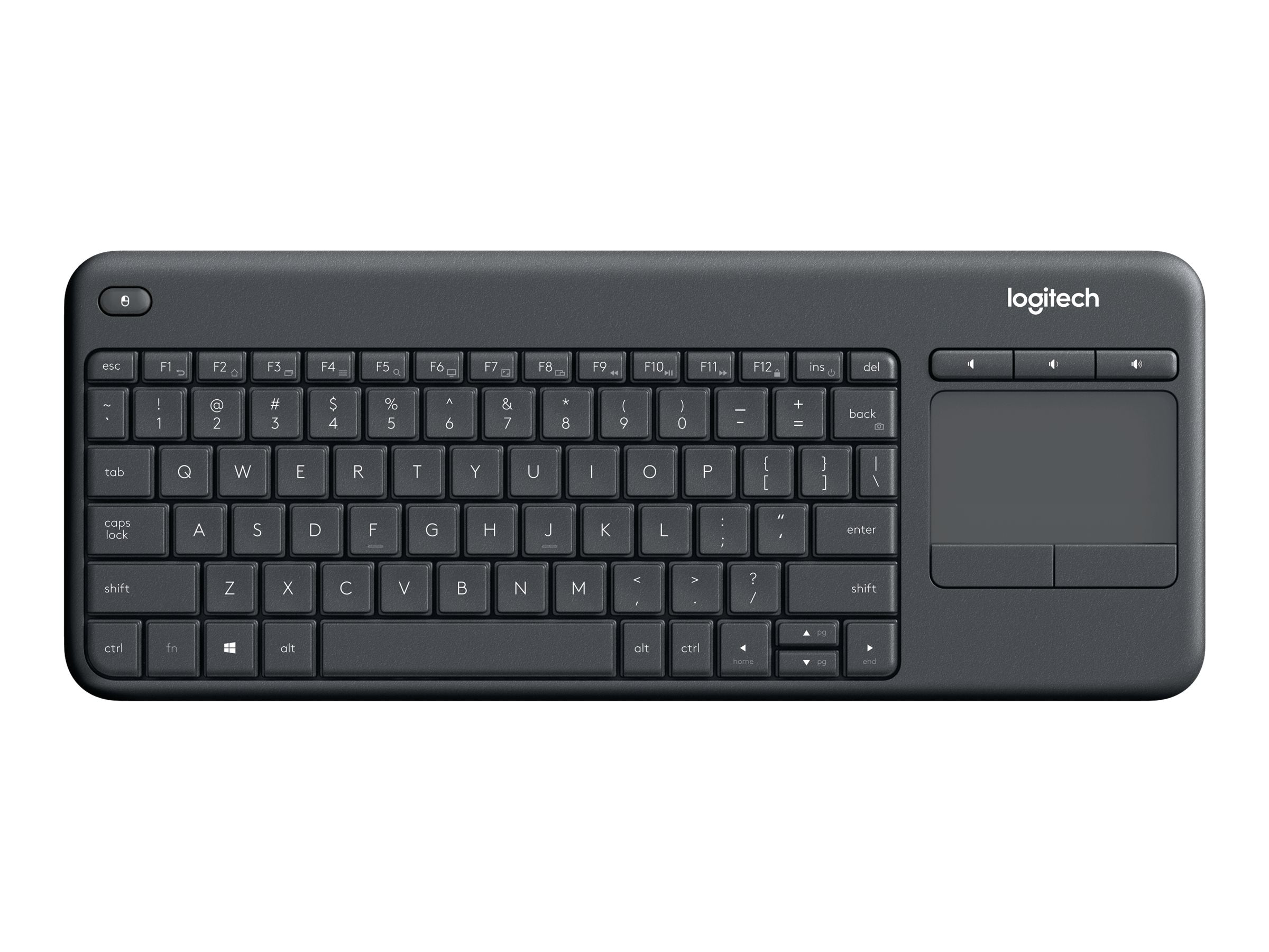 Logitech K400 Plus Tastatur, Trådløs